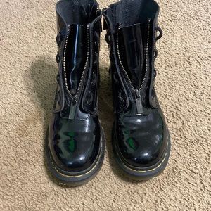 Doc marten zip up boots